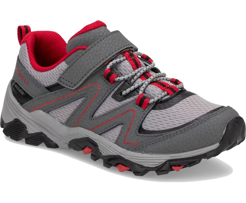 Merrell Vandresko Børn - Trail Quest - Grå/Rød/Sort - XGC947852